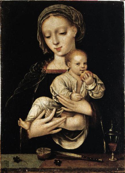 Madonna con Bambino che tiene in mano un melograno
