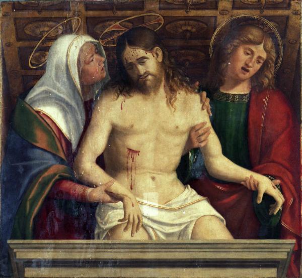 Cristo morto con la Madonna e San Giovanni Evangelista