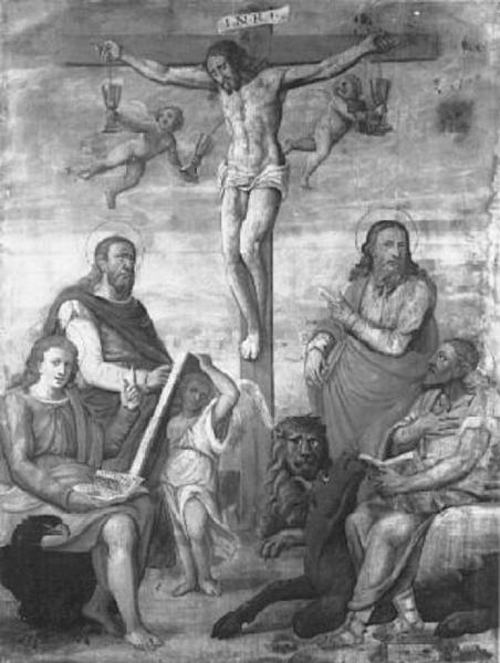 Cristo crocifisso e i quattro evangelisti