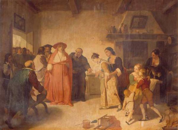 Lucia Mondella presentata al cardinale Federico nella casa del sarto