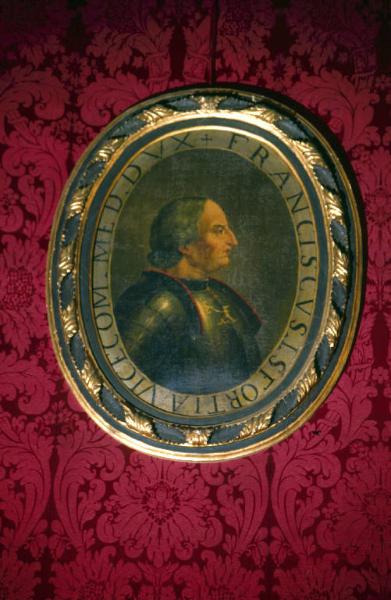Ritratto di profilo di Francesco Sforza