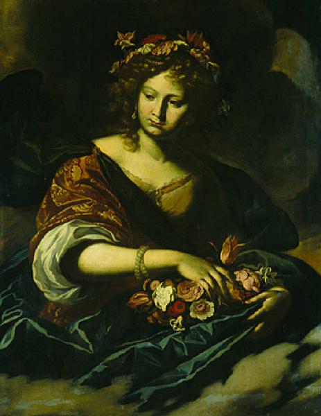 Figura femminile con fiori