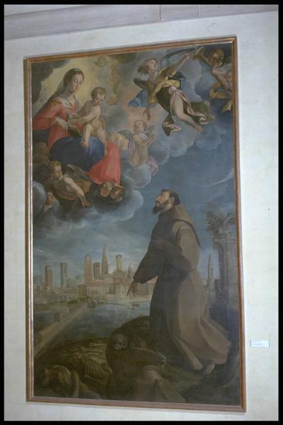 San Francesco intercede presso la Vergine per salvare la città di Mantova dalla peste