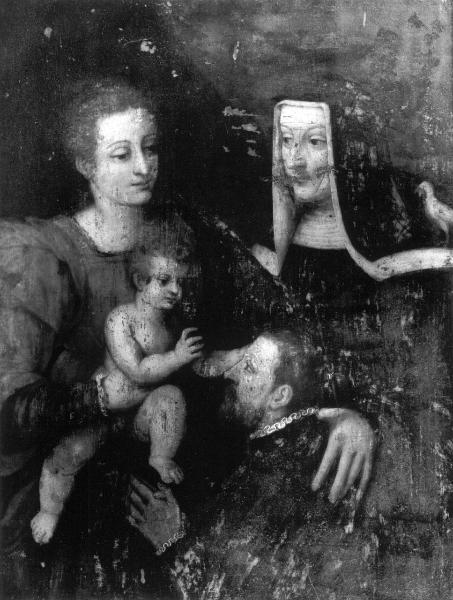 Madonna con Bambino, santa Chiara e donatore