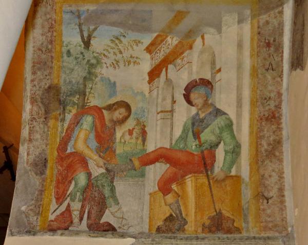 San Martino calza gli stivali al suo servo