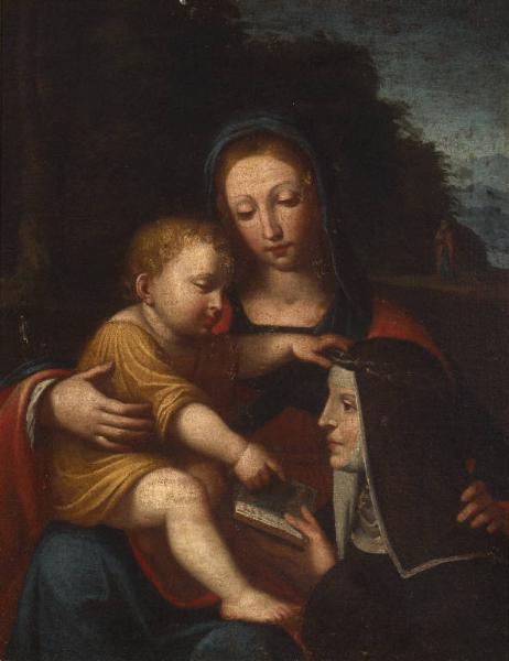 Madonna con Gesù Bambino e Santa Rita da Cascia