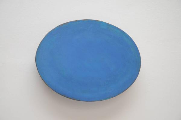 No Title (Oval Blue Shinny Relief) (RT 88-23)
