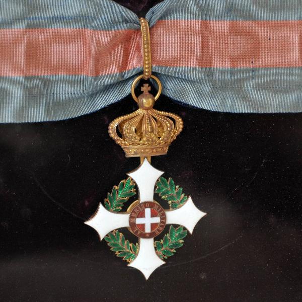 Croce da Commendatore dell'Ordine Militare di Savoia del Regno di Sardegna (poi Regno d'Italia) appartenuta al Generale Arnaldi