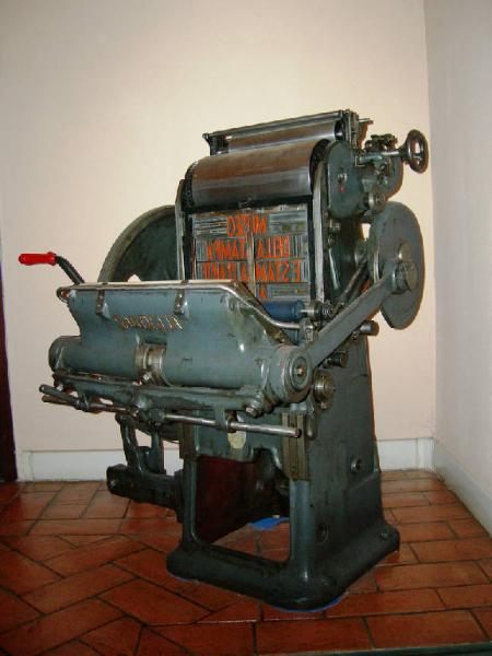 Macchina da stampa tipografica - industria, manifattura, artigianato