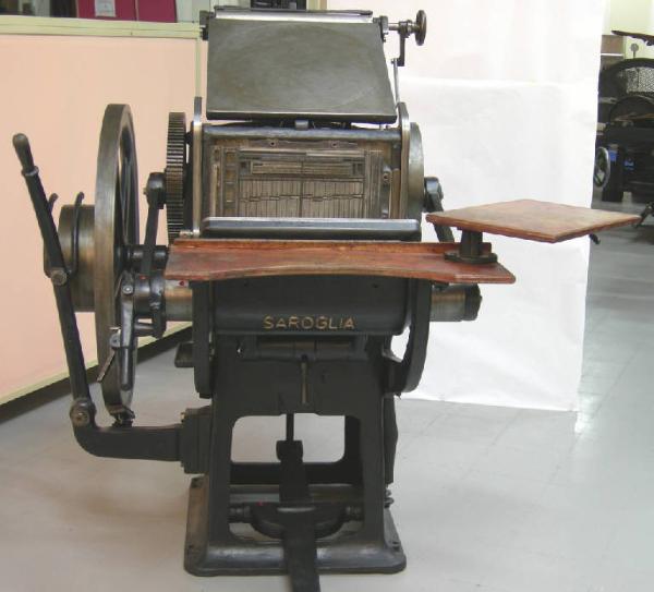 Pedalina Saroglia - macchina da stampa tipografica - industria, manifattura, artigianato