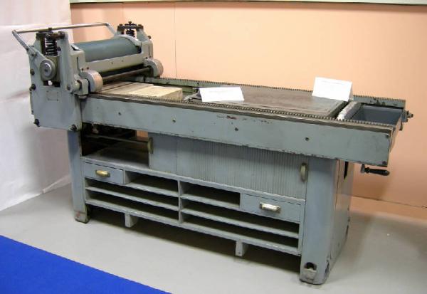 Torchio litografico per stampa indiretta (offset) - industria, manifattura, artigianato