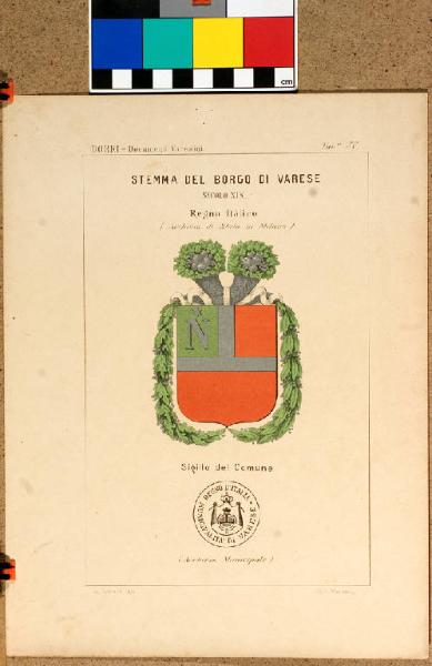 Stemma del Borgo di Varese/ Secolo XIX/ Regno Italico/ (Archivio di Stato di Milano)