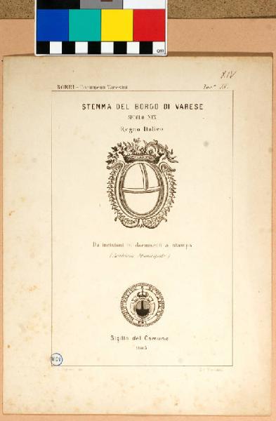Stemma del Borgo di Varese/ Secolo XIX/ Regno Italico