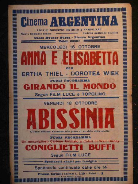 Anna e Elisaetta/ Girando il mondo/ Abissinia
