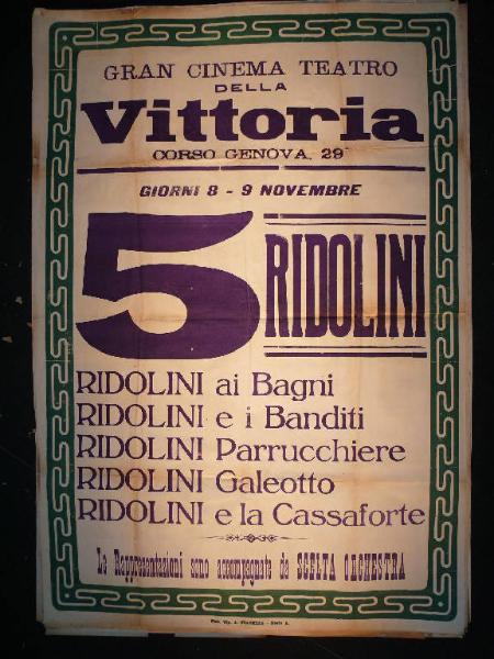 Ridolini ai bagni/ Ridolini e i banditi/ Ridolini parrucchiere/ Ridolini galeotto/ Ridolini e la cassaforte