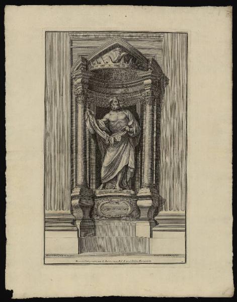 Le statue dei XII apostoli nelle nicchie della Basilica Lateranense