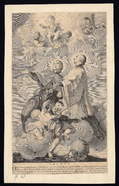 San Luigi Gonzaga e san Stanislao Kostka portati in cielo fra angeli