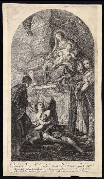 Madonna con Bambino con san Lorenzo, santa Lucia, sant'Antonio da Padova, santa Barbara e l'angelo custode