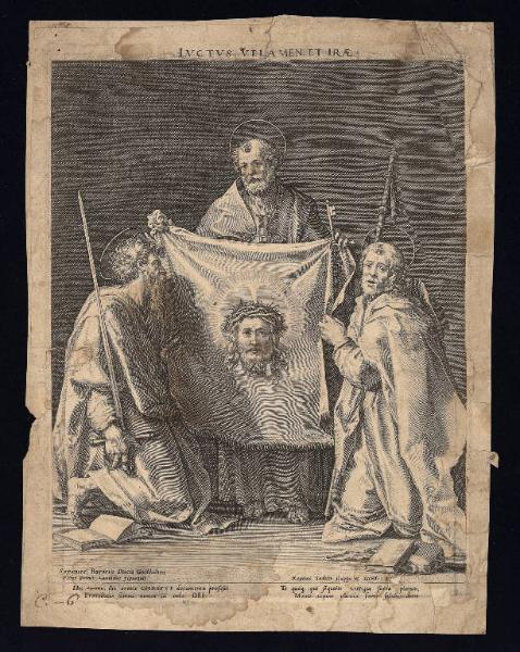 San Pietro, san Paolo e san Giacomo maggiore con il sudario