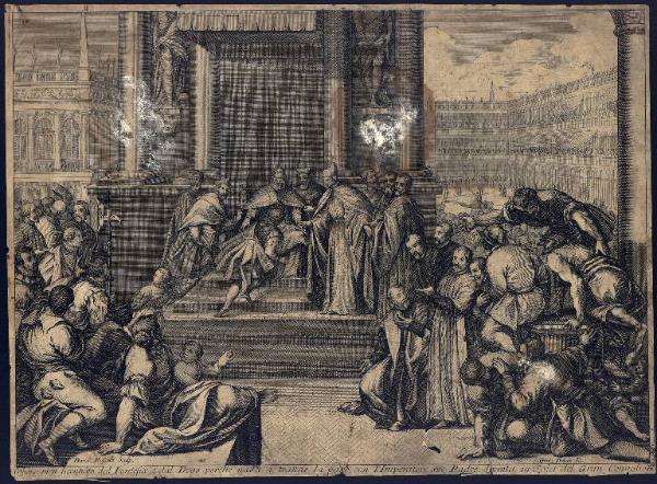 Ottone, il papa Alessandro III e il doge Sebastiano Ziani