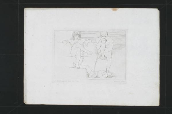 L'Iliade et l'Odyssée d'Homère gravée par Thomas Piroli d'après les desseins composés par John Flaxman. 94 gravures