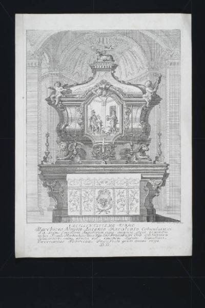 Altare nella cripta del duomo di Monza