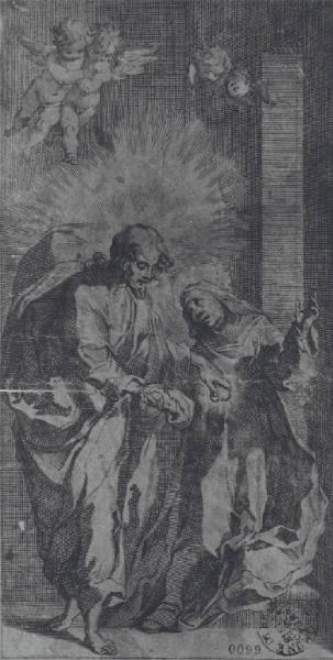 Gesù Cristo dona il Sacro Cuore a Santa Teresa