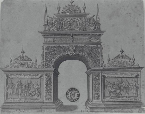 Arco trionfale per il matrimonio fra Enrico VII Lancaster e Elisabetta Yorck