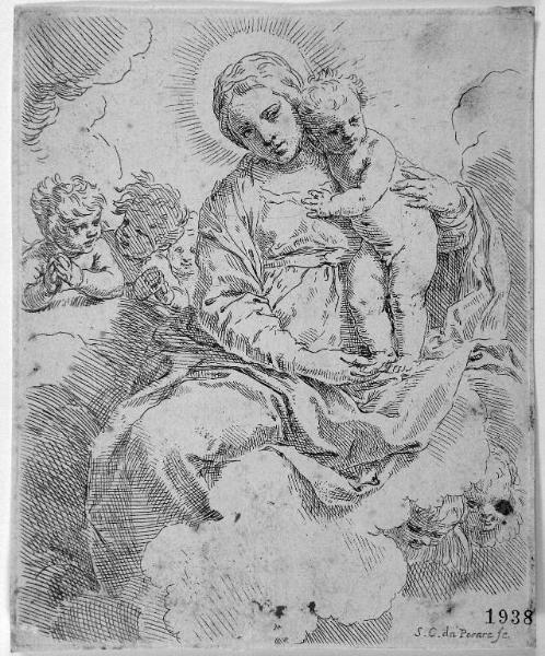 Madonna con Gesù Bambino in gloria
