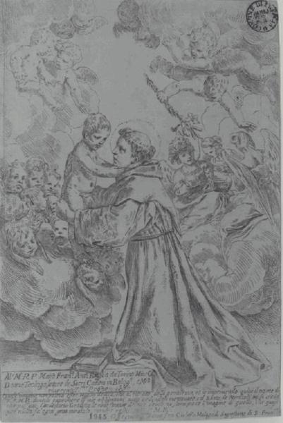 San Francesco da Padova adorante Gesù Bambino