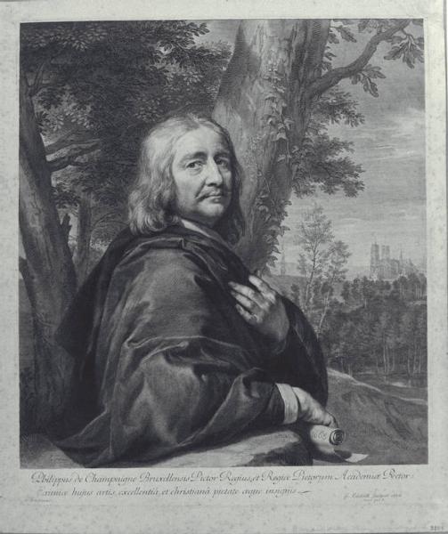 Philippus de Champaigne Bruxellensis Pictor Regius, et Regiae Pictorum Academiae Rector