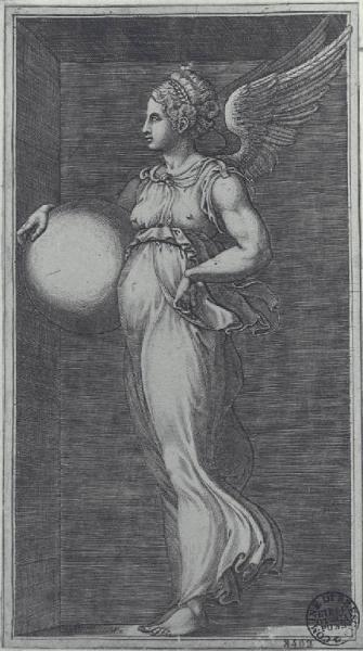 Figura femminile con una sfera