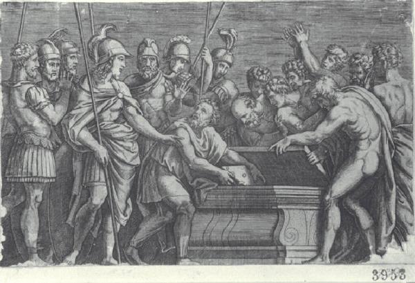 Alessandro Magno mette in salvo le opere di Omero