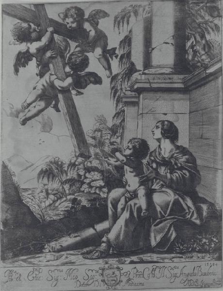 Madonna con Gesù Bambino e la croce