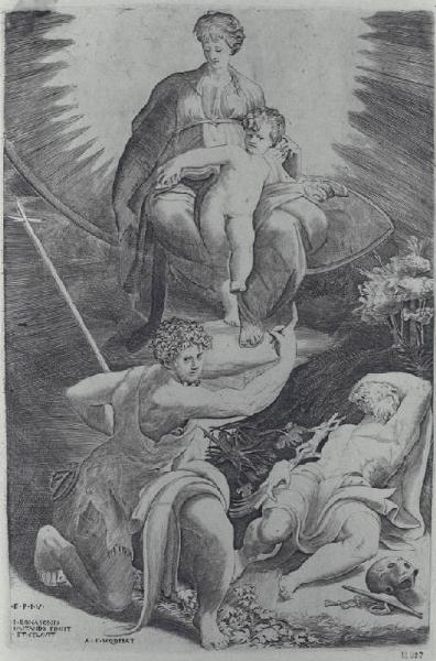 Madonna con Gesù Bambino e San Giovanni battista appaiono a San Gerolamo addormentato