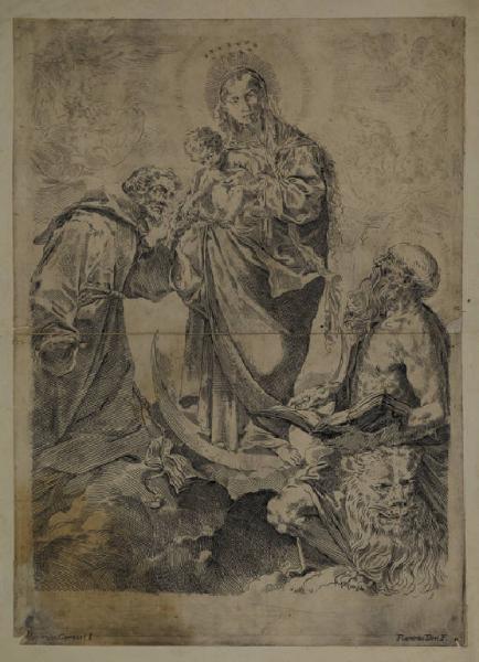 Madonna con Bambino in gloria con San Francesco e San Girolamo