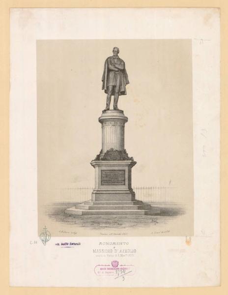 Monumento a Massimo D'Azeglio eretto in Torino il 9 nov. 1873