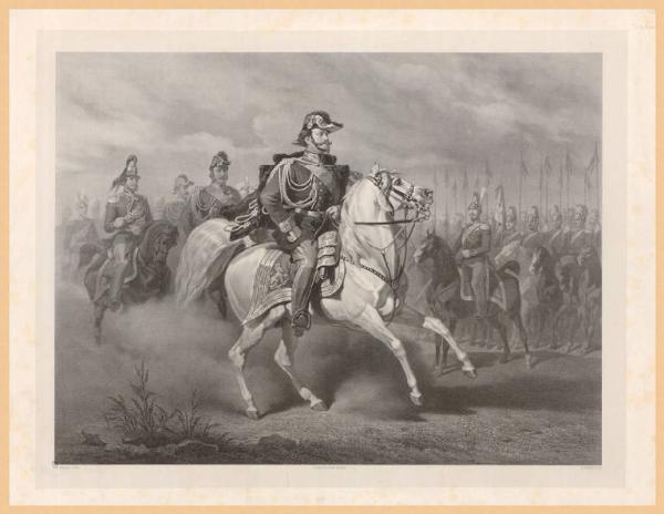 Ritratto di Vittorio Emanuele II a cavallo
