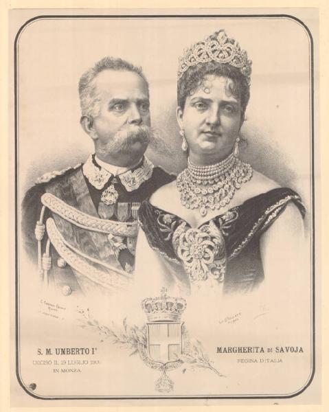 Ritratti di Umberto I e Margherita di Savoia
