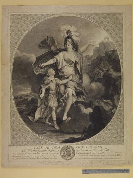 Luigi XV bambino e Minerva