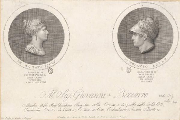 Cammei con i ritratti di Napoleone e Josephine de Beauharnais