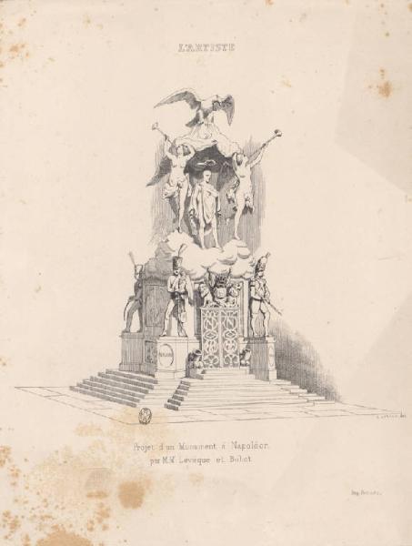 Projet d'un Monument à Napoléon par M.M. Léveque et Buhot.