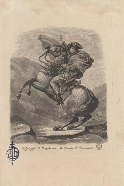 Passaggio di Napoleone al Monte S. Bernardo.