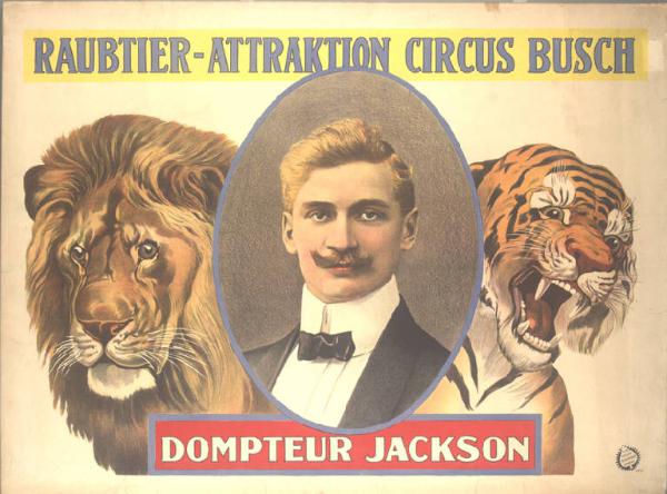 Raubtier. Attraktion Circus Busch
