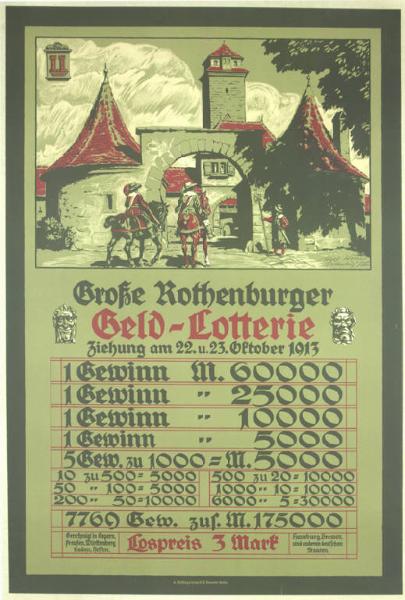 Grosse Rothenburger- Geld Lotterie