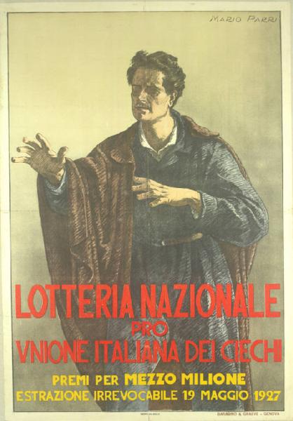 Lotteria nazionale pro unione italiana ciechi 1927