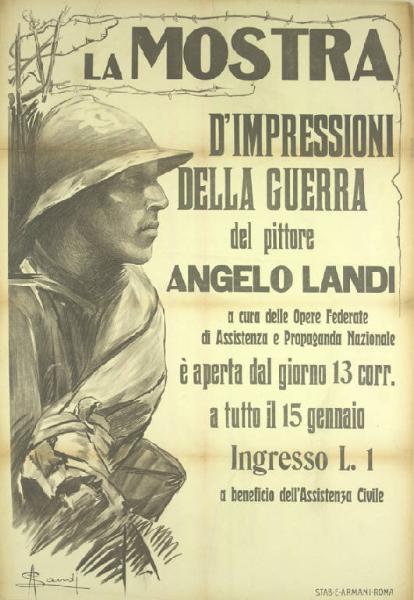 La mostra d'impressioni della guerra del pittore Angelo Landi
