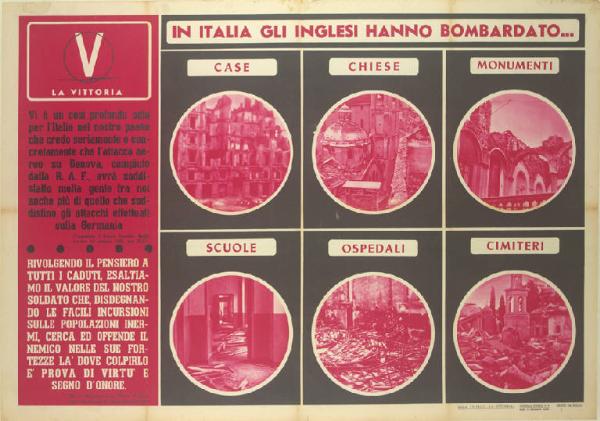 In Italia gli Inglesi hanno bombardato