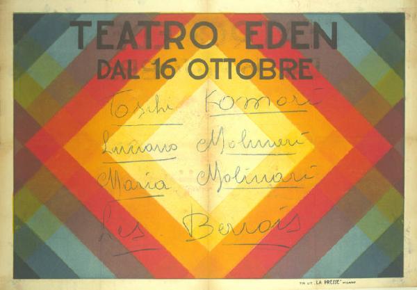 Teatro Eden, dal 16 ottobre