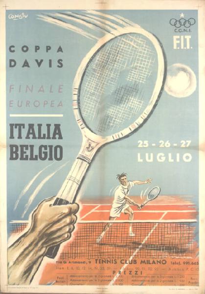 Coppa Davis. Finale Europea Italia-Belgio